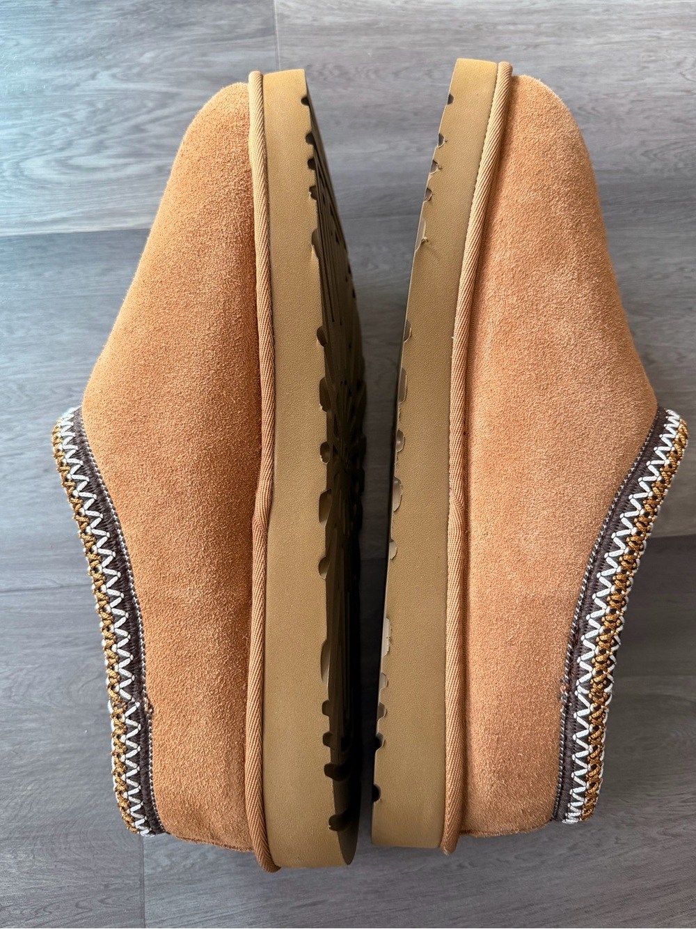 Men’s UGG Tasman Chestnut Suede Size 13 - Picture 6 of 8